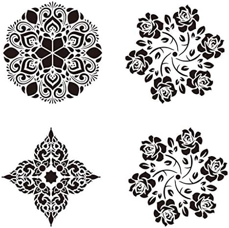 WINLISTING 2019 On Sale Mandala Stencils Template Set, Hollow Plastic Painting Template for Painting (Multicolor)