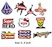Fashion Laptop Stickers Waterproof Skateboard Pad Macbook Car Snowboard Bicycle Luggage Decor (24 PCS)