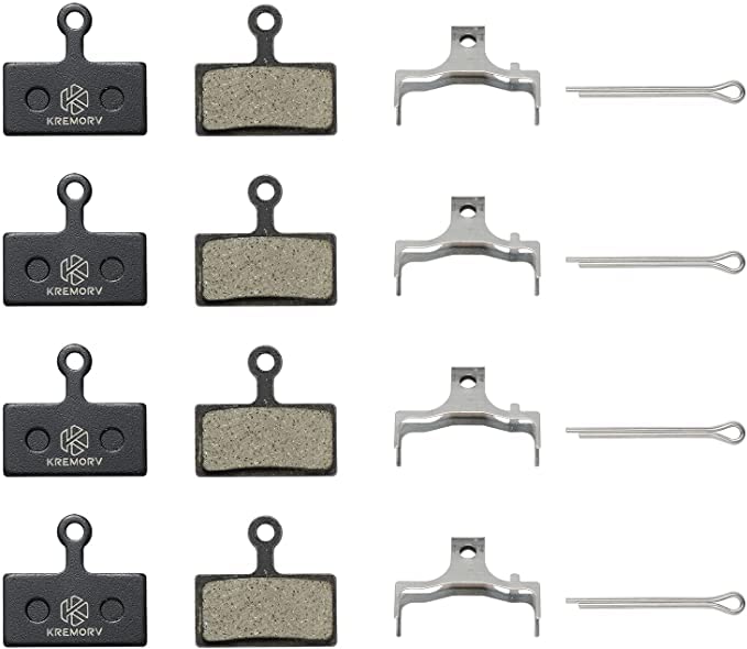 KREMORV Bike Brake Pads for Shimano G02A G01S G02S G03S 4 Pair of Bicycle Disc Brake Pads for Shimano Deore XT XTR SLX Alfine