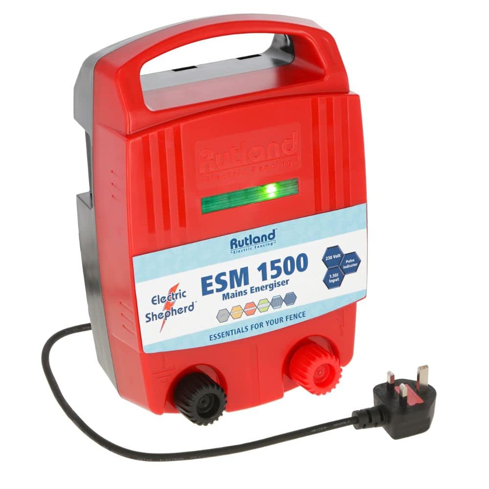 Rutland Essentials ESM 1500 Mains Energiser (1.5J),Red