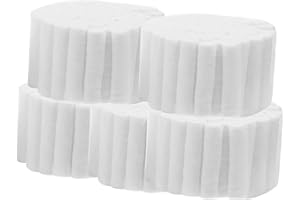 MILISTEN 5pcs Dental Gauze Rolls Cottons Pads Rolled Cotton Ball Mouth Gauze for Dentists Kids and Adults