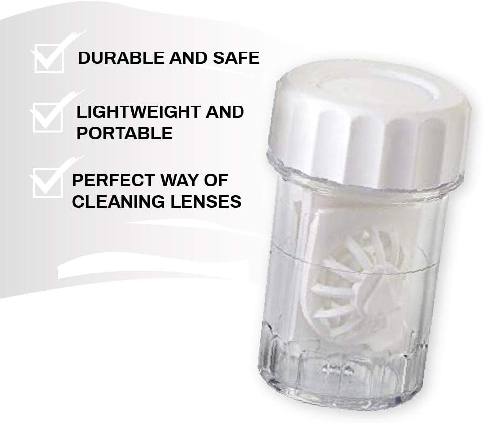 SPORTS WORLD VISION Contact Lens Cases (10 Pieces) Standard Barrel Type Contact Lens Cleaning Container for Everyday Use - Image 4