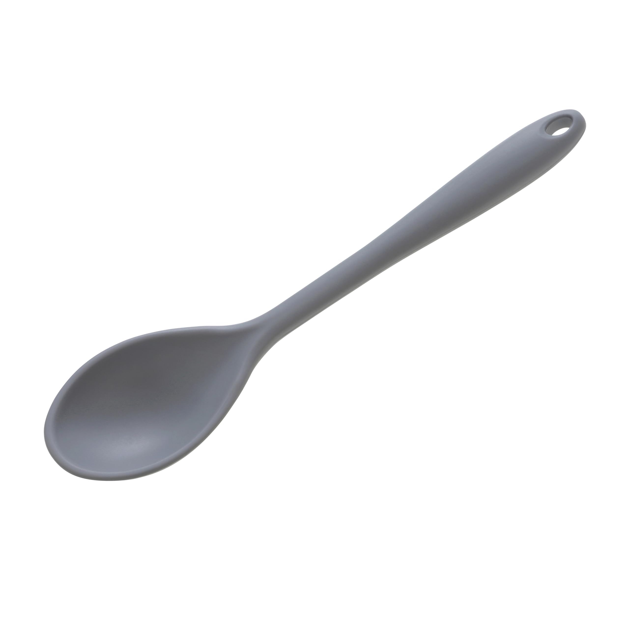 Wiltshire Silicone Serving Spoon, Cooking Spoon, Heat-Resistant Utensil, Non-Stick, Non-Scratch, Pebble Grey, 27x6.2x2.5cm