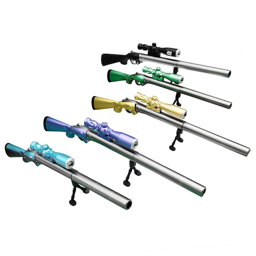 Ysoom Gel pens for writing 0.5mm refill signature pen sniper rifle design with LED, school office stationery creative pen for writing, random