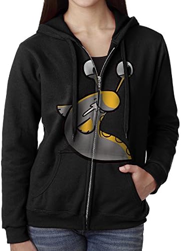 KJhsfub Casual Womens Slogoman Intro Song Full-Zip Sweatshirt Hoodie Jacket Large