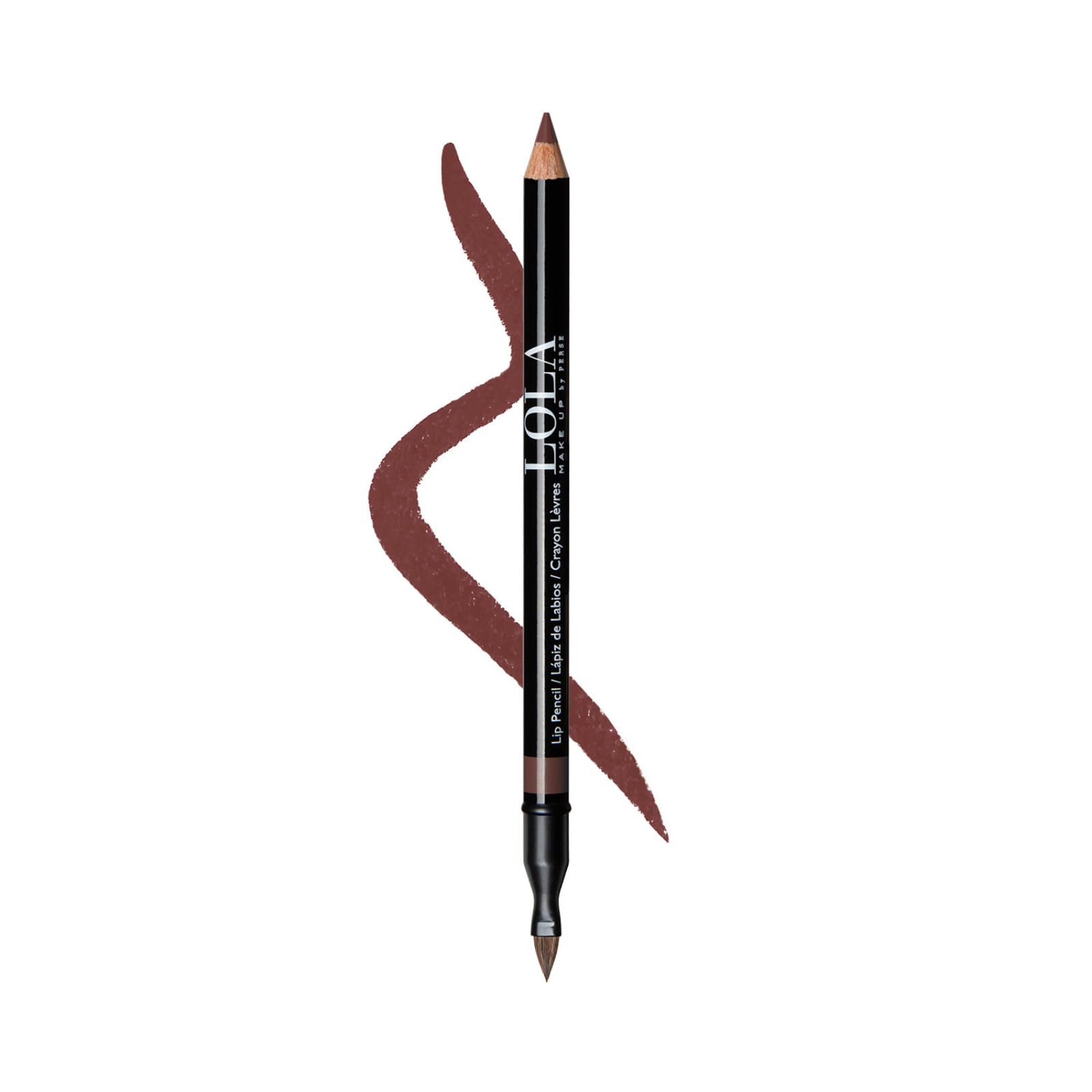LOLA Make Up by Perse Lip Pencil – Smooth Precision Lip Liner with Jojoba Oil – Defines, Conditions & Prevents Feathering – Built-In Lip Brush – Paraben-Free, Cruelty-Free – [001-Cinnamon]
