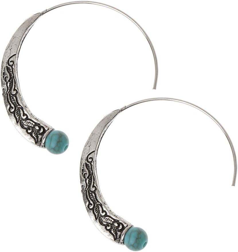 Earrings, Hoops Boho Earrings Vintage Tibetan Gypsy Indian Bollywood Ethnic Earrings Women