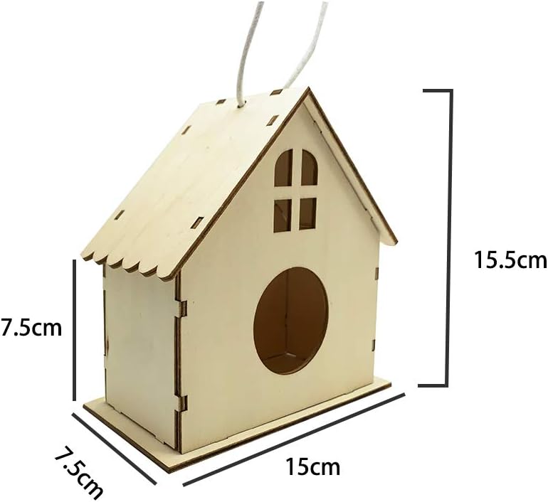 Yuet Kit YUET DIY Bird House Kit,2 Packs of Paint Build Crafts Birdhouses for ...