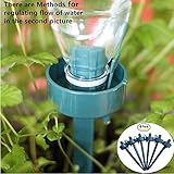 MAX HERO 6pcs Plant Automatic Dripping Watering Device with Adjustable Flow Rate for Vacation Plant Watering（include directions）