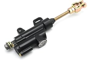 Zreneyfex Motorcycle Rear Brake Master Cylinder, Rear Hydraulic Brake Master Cylinder Pump for 50cc 70cc 90cc 110cc 125cc ATV