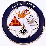 York Rite Of Freemasonry Masonic Car Bumper Sticker