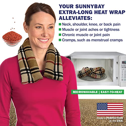 SunnyBay Microwave Heating Pad for Neck & Shoulders Flax Seed Hot