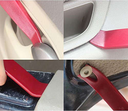 CandyHome 8 Pcs Auto Trim Removal Tool Kit - Car Dash Audio Radio Door Panel Trim Removal Kits Installer Pry Tool - Thumbnail 5
