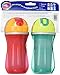 Chicco Insulated Flip-Top Straw Sippy Cup 9oz 12m+ (2pk) - Green/Orange