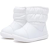 BMCiTYBM Baby Boy Girl Snow Boots Waterproof Winter Warm Booties Nonslip Lightweight Outdoor Shoes for First Walkers 6 9 12 18 24 Months(Infant/Toddler)