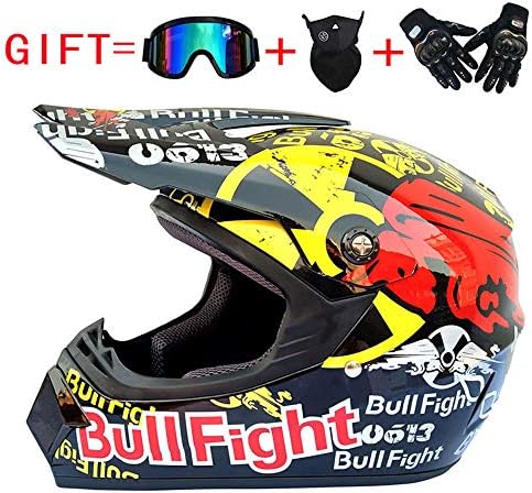 MTCTK Downhill helmet for Adult youth motorcycle helmet with gifts goggles mask gloves four seasons protection hat