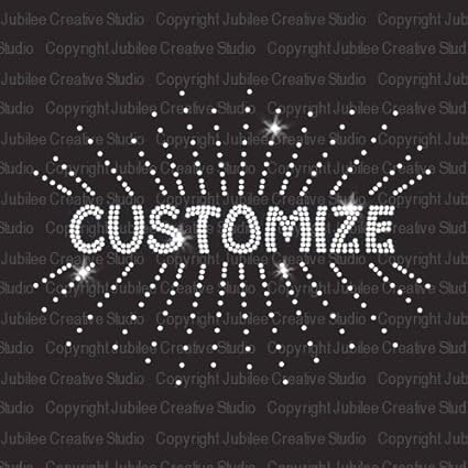 Clear Starburst Iron On Rhinestone 