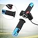 3 Gears Speed Switch Bike Grips Cover With LED Display Screen Accelerator Handle For Electric Bicycle (Blue&Black)