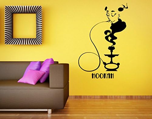 Wall Vinyl Sticker Decals Mural Room Design Pattern Art Hookah Bar Smoke Flavor Rest bo1681