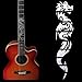 Guitar Inlay Stickers Dragon Guitarra Fretboard Decals/ Markers For Guitar Fret Neck