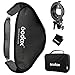 Godox 80x80cm Foldable Flash Softbox kit + S-Type Bracket Bowens Mount Holder for Studio Photography