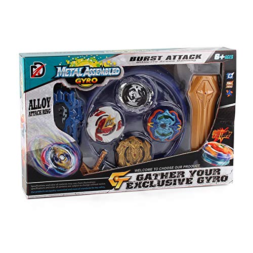 3T6B Spinning Top, God of War Wing Top Spinning Double Layered Pull Gyro Toy Boy Battle Spin Hurricane Gyro Set (XD168-26A) - Thumbnail 4