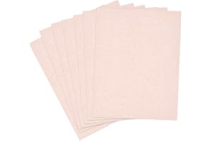50 Sheets Pink Parchment Cardstock Paper 8.5 x 11, Goefun 65lb Cover (180 gsm) Light Pink Parchment Paper, Certificate Cardst