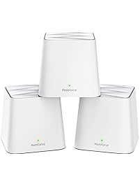 MeshForce Whole Home Mesh WiFi System (3 Pack), Dual Band AC1200 Router Replacement for Seamless and High Performance Wireless Coverage up to 6+ Bedrooms