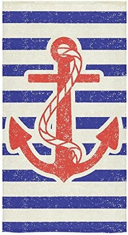 Anchor HOTTEST Beach Bath Towel Bathroom Towel Bath Wrap For Body Face,Hand,Gym,Spa,Home,Hotel Use,Striped Pattern Blue&amp;White