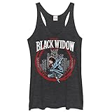 Marvel Black Widow Red Circle Womens Graphic Racerback Tank - Fifth Sun