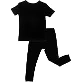 GUISBY Rayon Pajamas Sets, Kids Toddler Boys Girls Daily Snug Fit Sleepwear 2 Pcs Set