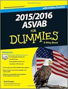 2015 2016 Asvab For Dummies With Online Practice Rod
