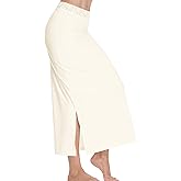 MANCYFIT Half Slip for Women Under Dresses Full Length Long Under Skirt with Lace 36"