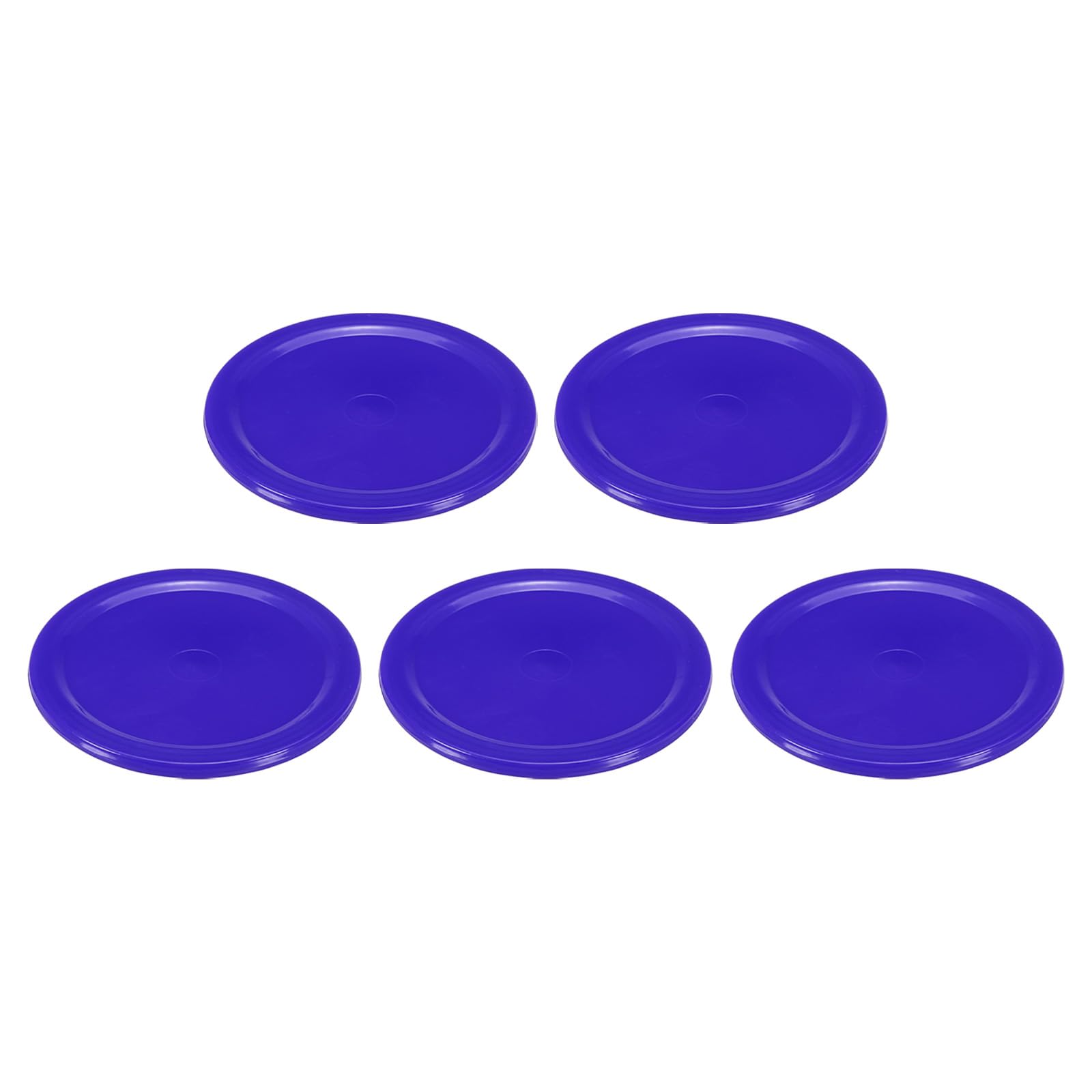 PATIKIL Air Hockey Pucks 2.5 Inch, 5Pcs Air Hockey Heavy Replacement Pucks for Game Tables Equipment Accessories, Dark Blue