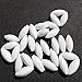 PTFE Magnetic Stirrer Mixer Stir Bars White Color,Olive Shape, (Diameter 8mm,Length 20mm),Pack of 10pcs