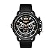 Diesel Men's DZ4409 Deadeye Black Ip  Black Leather Watch