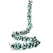 Felice Arts 5pcs Artificial Flowers 41FT Fake Plastic Fabric Silk Artificial Rose Flower Wisteria Ivy Hanging Vine Garland for Home Wedding Table Decoration-Blue ... primary