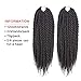 Una 12 Inch Senegalese Twist Crochet Braids(22Strand/Piece) Freetress Havana Mambo Twist Braiding Hair Extensions (3-piece, 1B)