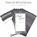 30 Bridal Shower Invitations with Envelopes (30 Pack) - Wedding Shower Invitations - Grey
