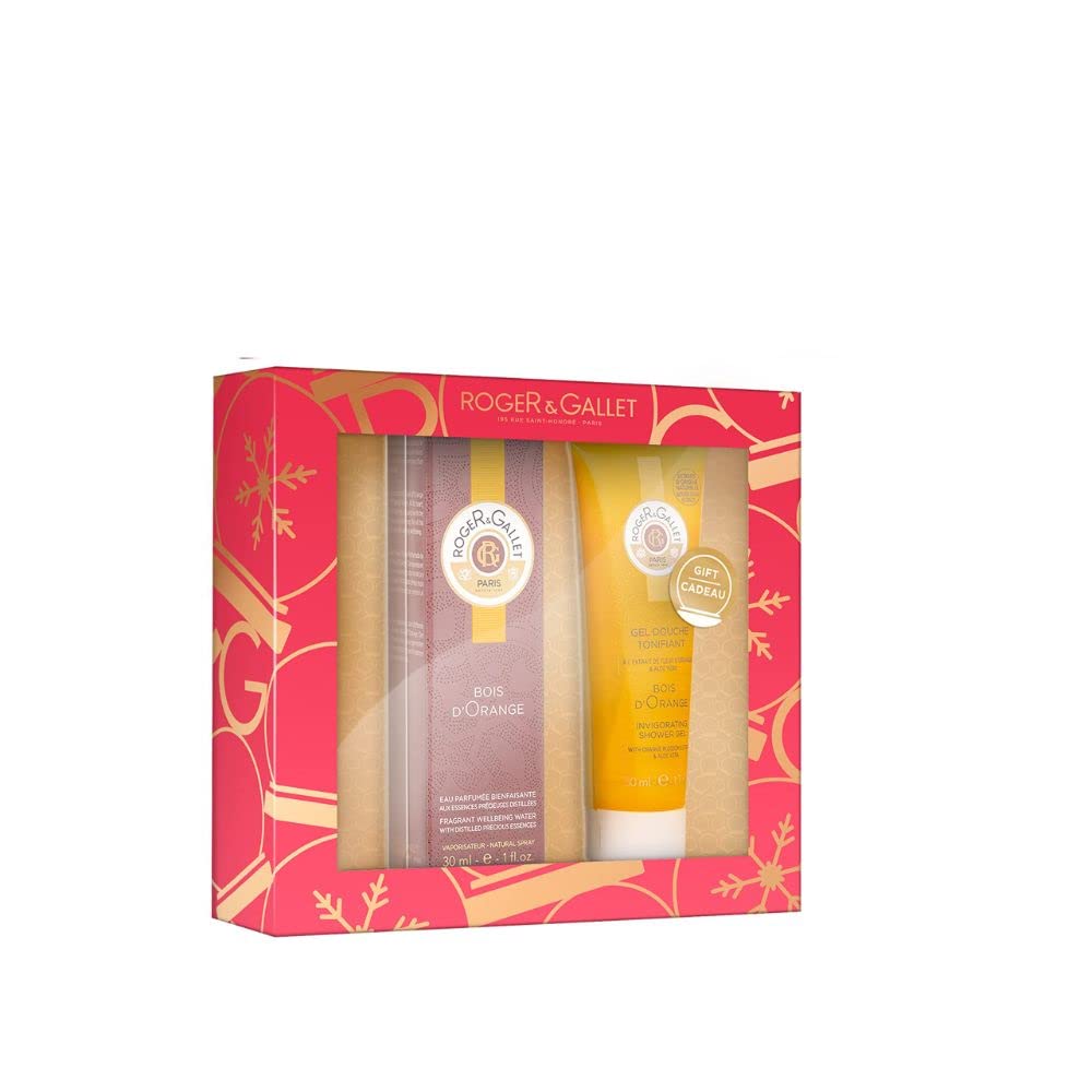 ROGER & GALLET Bois d'Orange Gift Set: Eau Fraîche 30ml and Shower Gel 50ml