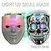LED Light-Up Blank Man/Skull Mask-Unique 2 in 1 rave mask