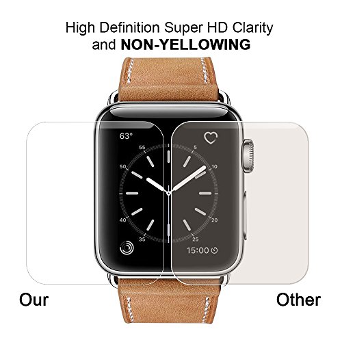 image for [8 PACK] For Apple Watch Screen Protector 42mm Series 3 2 1 ,MARGE PLU