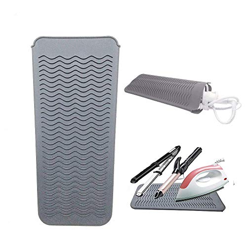 Heat Resistant Silicone Mat Pouch,Hair Styling Tools for Curling Irons, Flat Irons, Hair