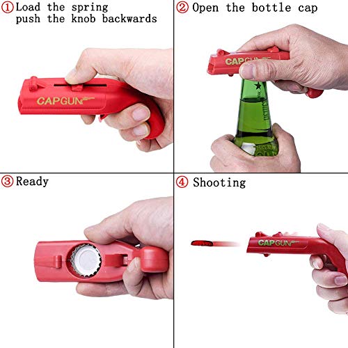 Beer Bottle Opener, Cap Gun Launcher Shooter Bottle Opener Drink Beer