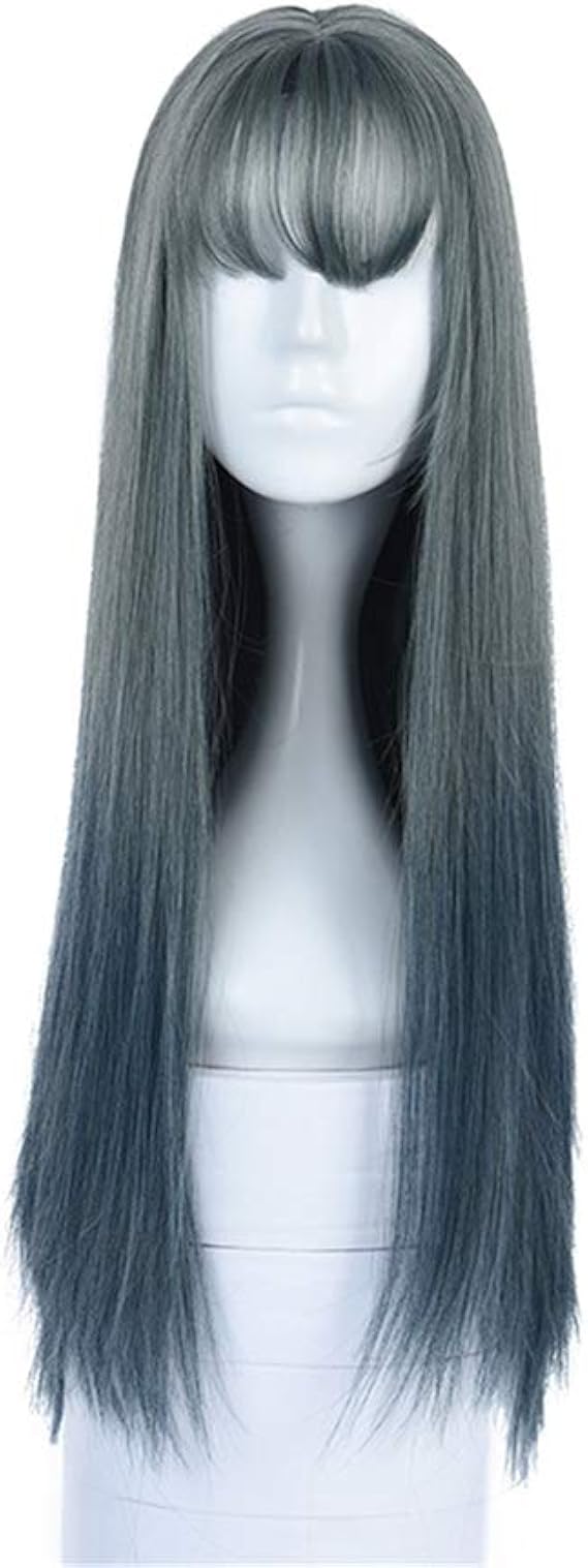 Amazon Baronhongロングストレートウィッグブラックグレーグラデーションウィッグ カラー M フルウィッグ 通販