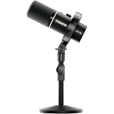 MAONO PD200W Hybrid Wireless Podcast Microphone for PC, Dynamic XLR USB Mic | Desktop Stand Mic with Software, Noise Cancellation, for Vocal Recording, Streaming, Content Creation, Home Studio, Voiceover