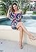 Floerns Women's Floral Ruffle Off Shoulder Party Sexy Bodycon Dress Navy S