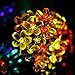 Vmanoo Battery Operated Timer String Lights 50 LED Blossom Flower Fairy Christmas Lighting Decor For Outdoor, Indoor, Garden, Patio, Bedroom Wedding Decorations (Multi Color)