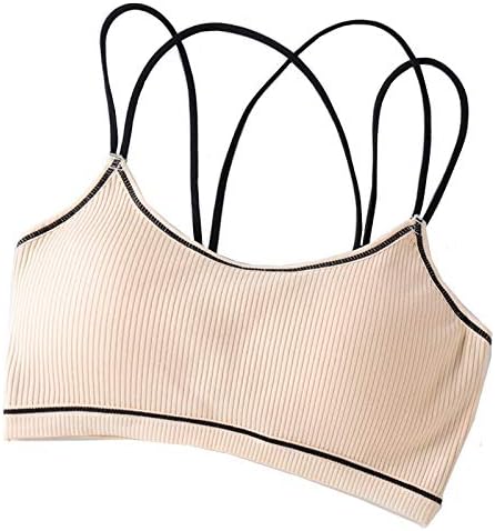 Amazon Cong Ll ヨガスポーツ女性は女性のストレッチスポーツ ブラトップアクティブコットンバストのためにブラジャーのフィットネスジムヨガトップを着用ワイヤー無料スポーツウェアトップス Color Yellow Size Free Size フィットネス トレーニング スポーツ