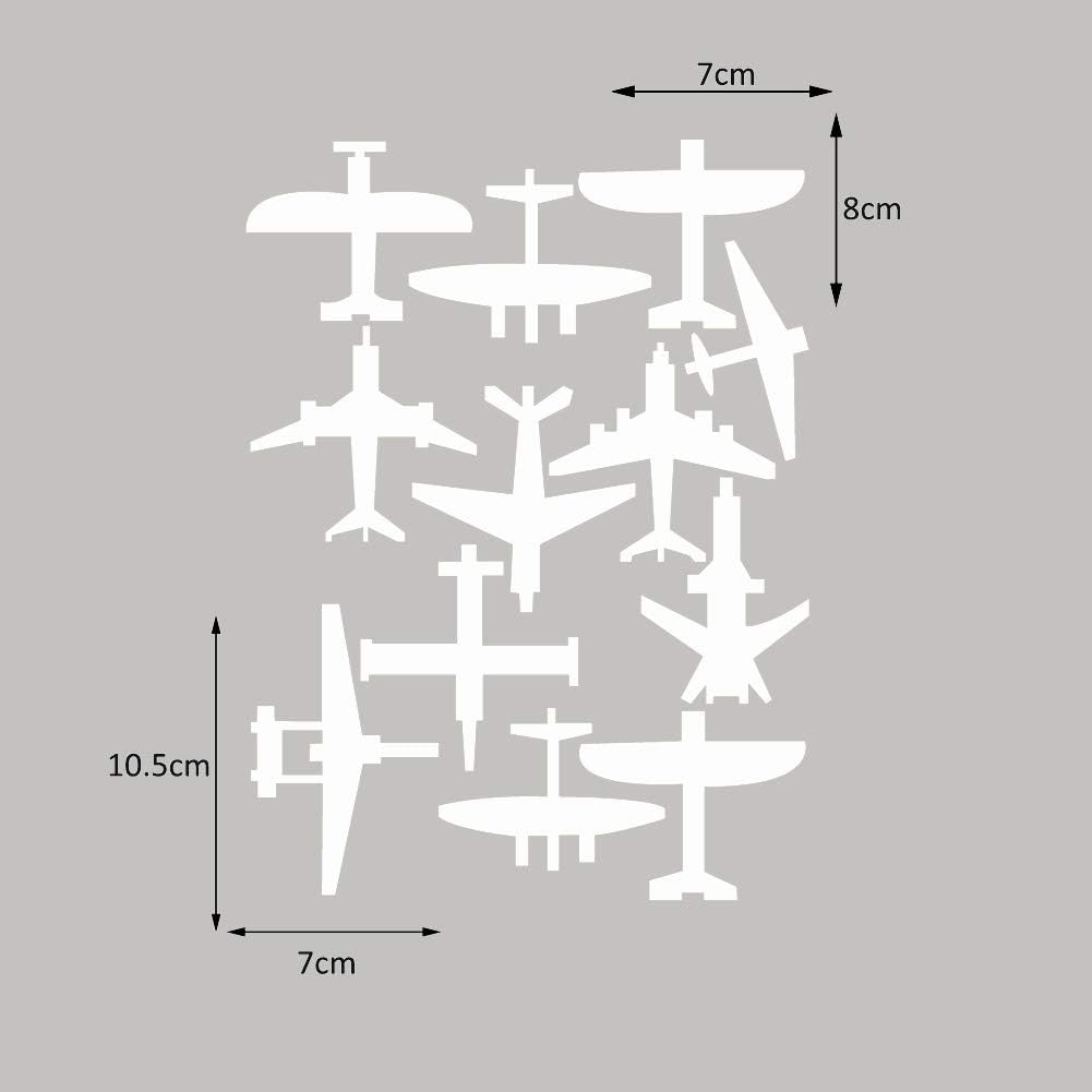 DIY Airplane Wall Sticker Decal for Children Nursery Room Decor - White - Image 3